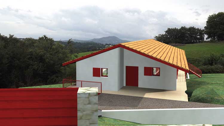 Architecte maison individuelle avec piscine Espelette, Pays Basque