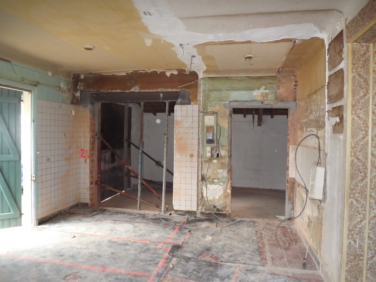 Chantier de rénovation d'une maison à Anglet, Pays Basque