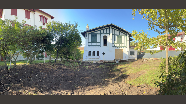 Dépose des menuiseries extension villa Biarritz, Pays Basque