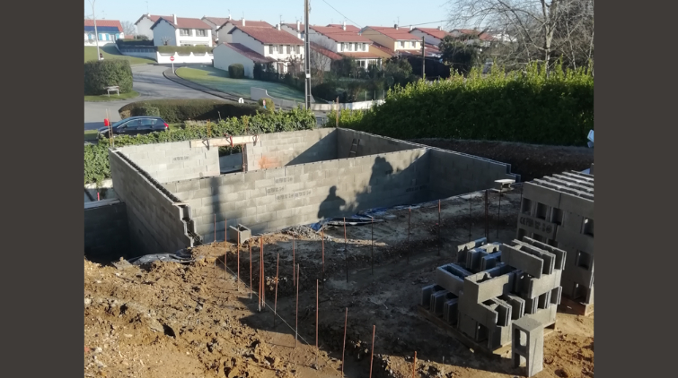 Soubassement pour vide sanitaire maison à Anglet, Pays Basque