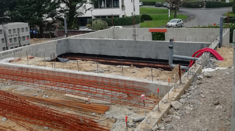 Chantier de la maison à Anglet, Pays Basque 
