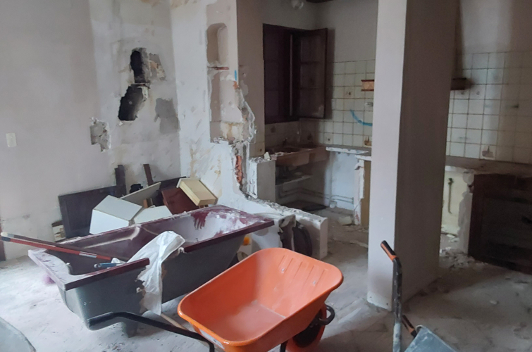 Chantier de rénovation d'un appartement à Biarritz, Pays Basque 