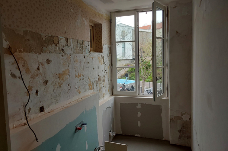 Chantier de rénovation, Pays Basque 