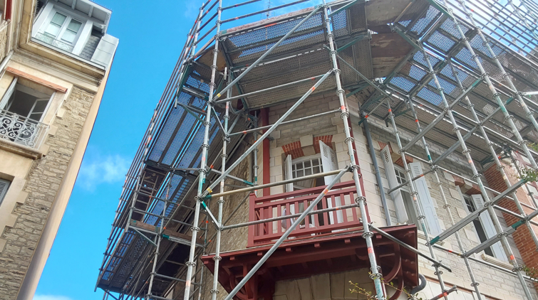 Rénovation d'un immeuble classé à Biarritz, Pays Basque 