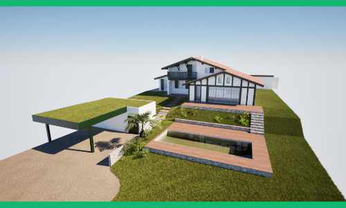 Rénovation et extension d'une maison,Bidart, Pays Basque 